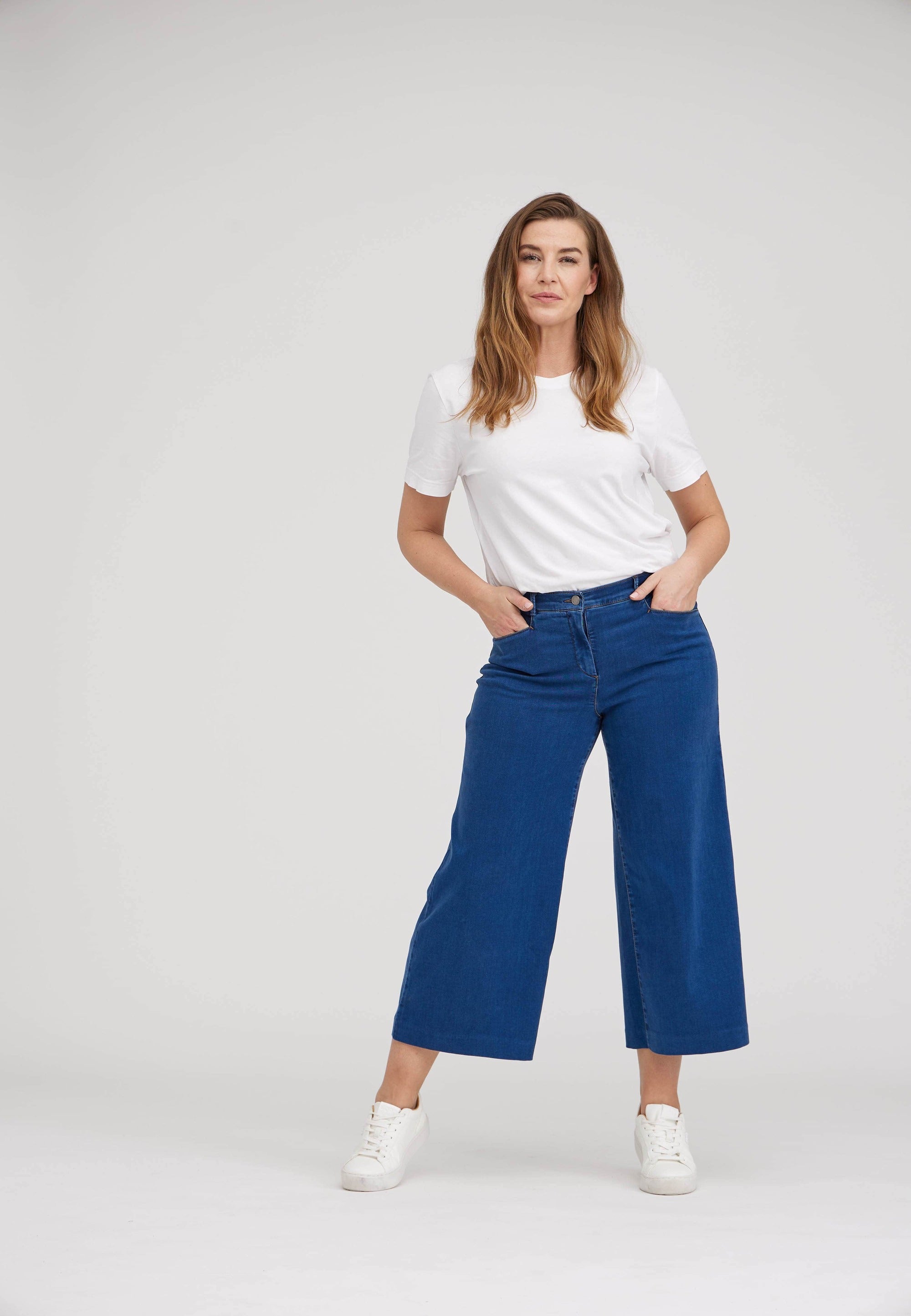 LAURIE Rachel Loose Crop Loose 44505 Blue Denim