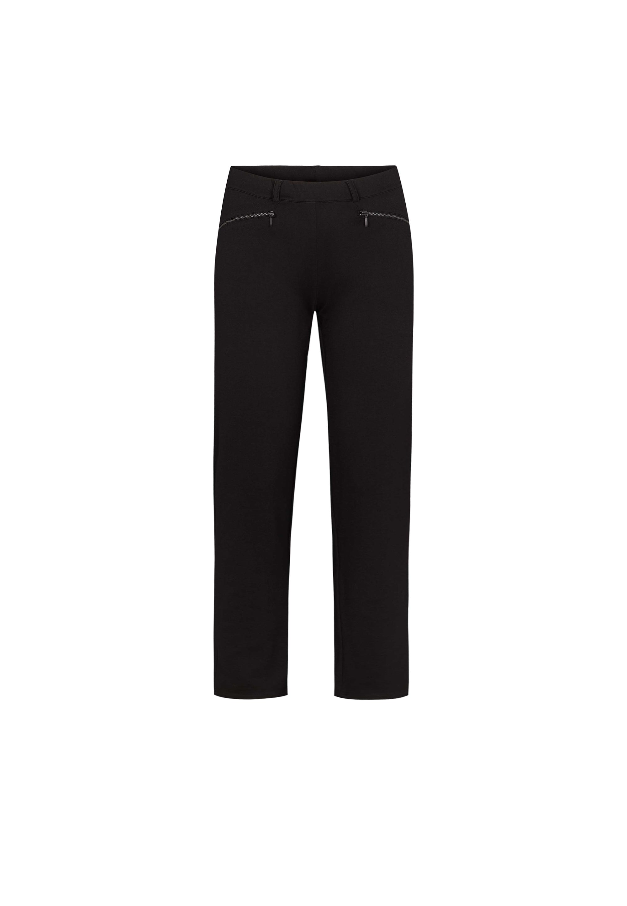 LAURIE Ruby Straight SL Trousers STRAIGHT 99143 Black brushed