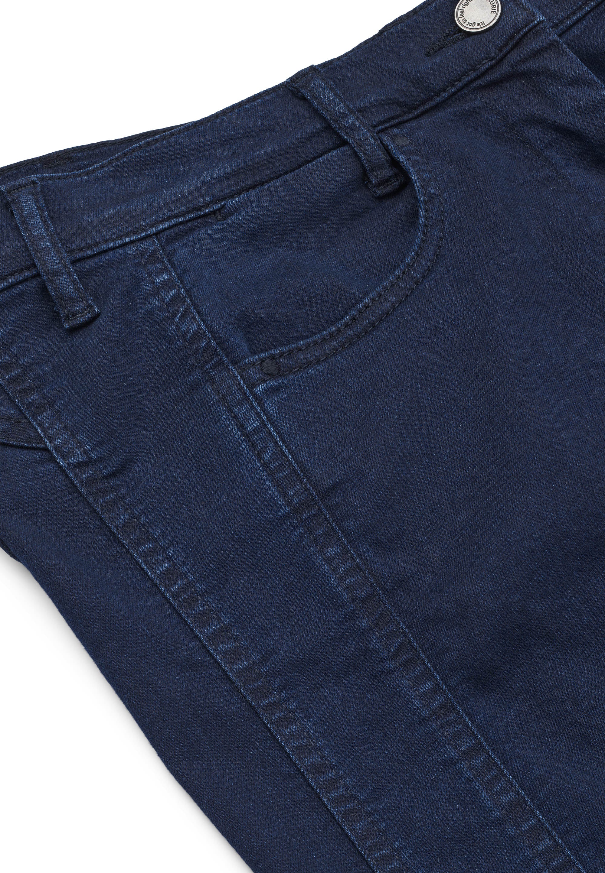 LAURIE Serene 5-pocket Regular - Medium Length Trousers REGULAR 49520 Dark Blue Denim