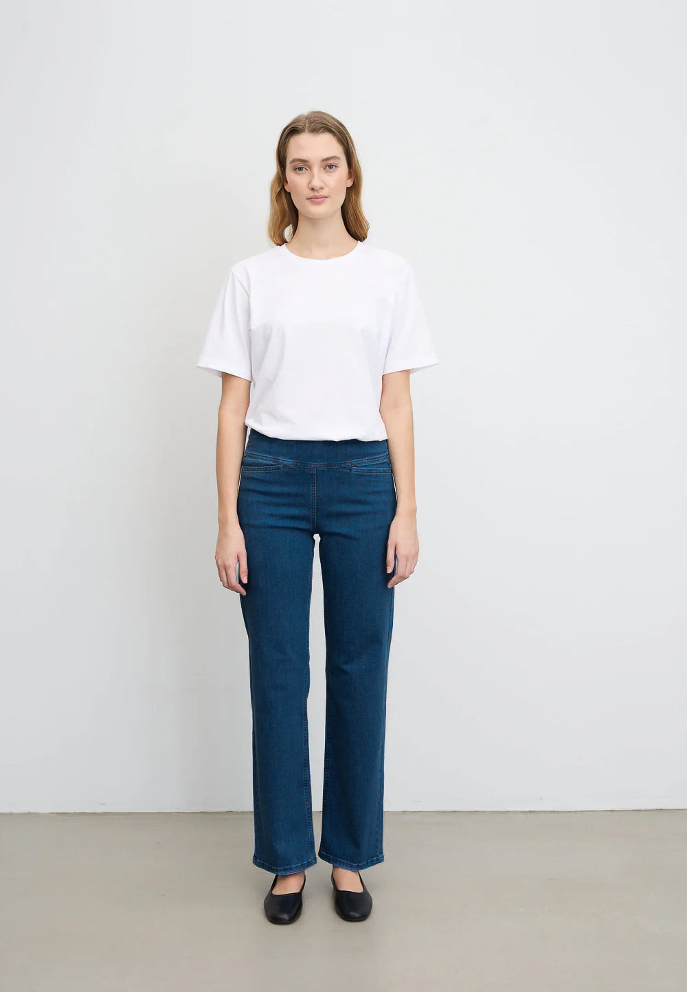 LAURIE  Thea Straight - Medium Length Straight 49401 Blue Denim